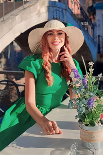 Belle fille allemande natalia de munich avec Roux cheveux 39 ans