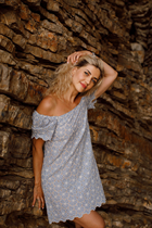 nice mariée nina avec Blond cheveux, âge 46 photo-5