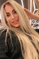Jolie femme ukrainienne nadiia de krivoy rog avec Blond cheveux, âge 33