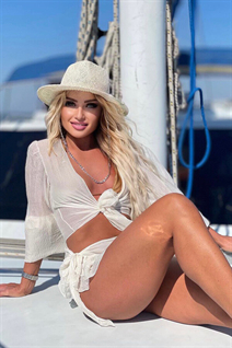 orlando bride liudmyla with Blonde hair age 49