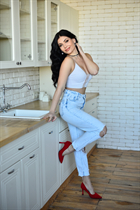 Ukrainian woman for dating oksana from kyiv with Black hair age 42 photo-5