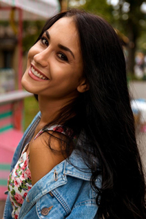 Beautiful in ukrainian julia from kharkov with Dark Brown hair age 31