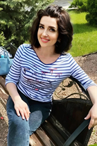 Ukrainian wife viktoria from kharkov with Dark Brown hair age 48 photo-7