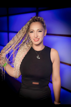 Jolie fille lyudmila de warsaw avec Chatain clairs cheveux, âge 43 photo-18