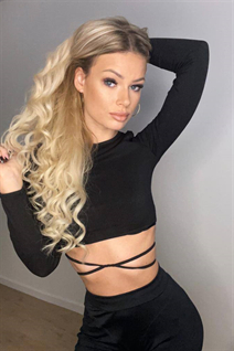 Perfect woman aurika from vilnius with Blonde hair age 28