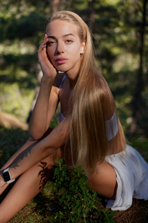 Modèle fille ukrainienne vlada de odessa avec Blond cheveux, âge 25