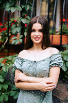 Ukraine women irina from vinnitsa with Dark Brown hair age 18