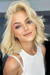 Perfect woman victoria from krakow with Blonde hair age 25