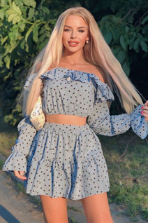 Femme célibataire ukrainienne evelina de kiev avec Blond cheveux, âge 24