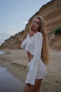 Ukrainian girl model vlada from odessa with Blonde hair age 26