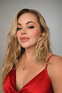 Ukrainian girl model angela from kharkov with Blonde hair age 40