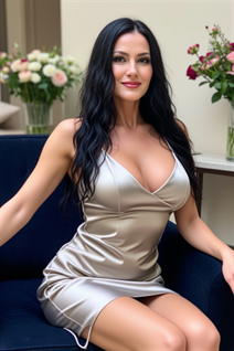Femme ukrainienne célibataire larisa de kyiv avec Noirs cheveux, âge 47