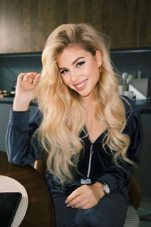 Ukrainian girl model mariia from lviv with Blonde hair age 18