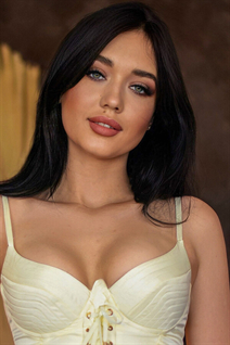 Beautiful in ukrainian valeria from odessa with Black hair age 23