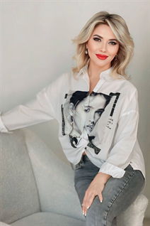 Ukrainian girl model svitlana from odesa with Blonde hair age 56