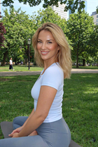 Femme parfaite iryna de bratislava avec Blond cheveux, âge 48 photo-6