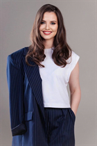 Épouse d'Ukraine yuliia de kiev avec Chatain clairs cheveux, âge 32 photo-8