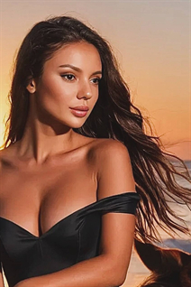 Amazing women from ukraine vira from kyiv with Dark Brown hair age 33