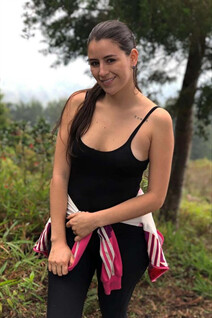 Columbian sexy women sulay from medellin with Black hair age 28