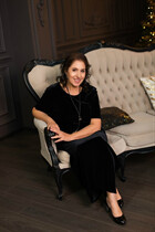 Bride from Ukraine landysha from polohy with Dark Brown hair age 63 photo-5