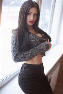 Beautiful girl online anastasia from lviv with Black hair age 36