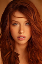 German pretty woman yevheniia from berlin with Auburn hair 22 years old photo-1