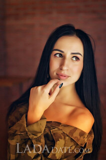 Order a wife online oksana from mariupol with Black hair age 26