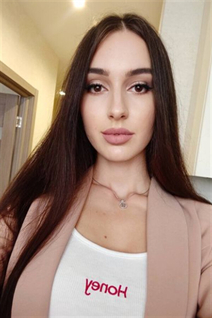 Ukraine pretty veronika from kharkov with Dark Brown hair age 22